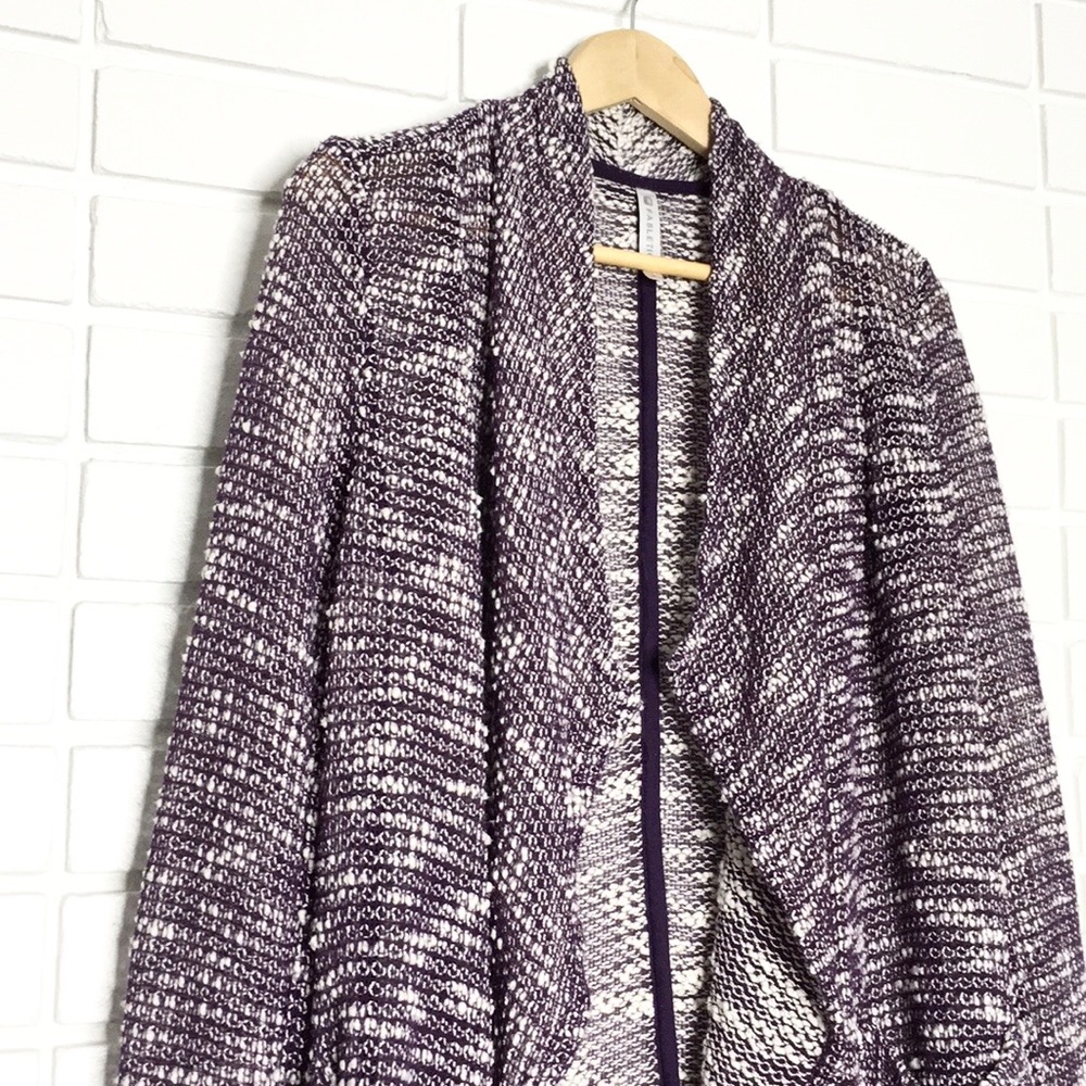 Fabletics | Purple “Moscow” Waterfall Cardigan - Picture 4 of 13